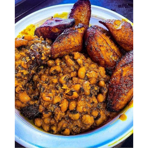 Spicy Beans & Plantain